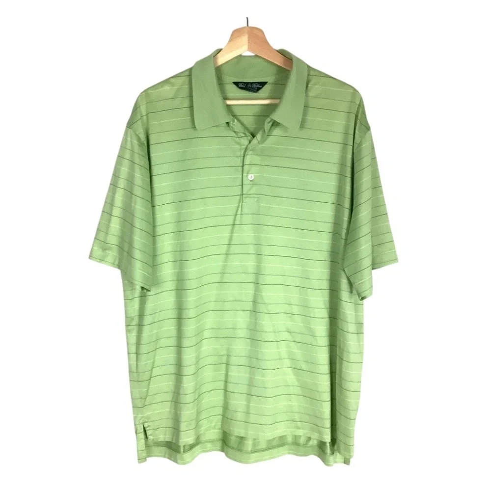 Vintage Brooks Brothers Country Club Performance Knit Polo Shirt Sz Large‎